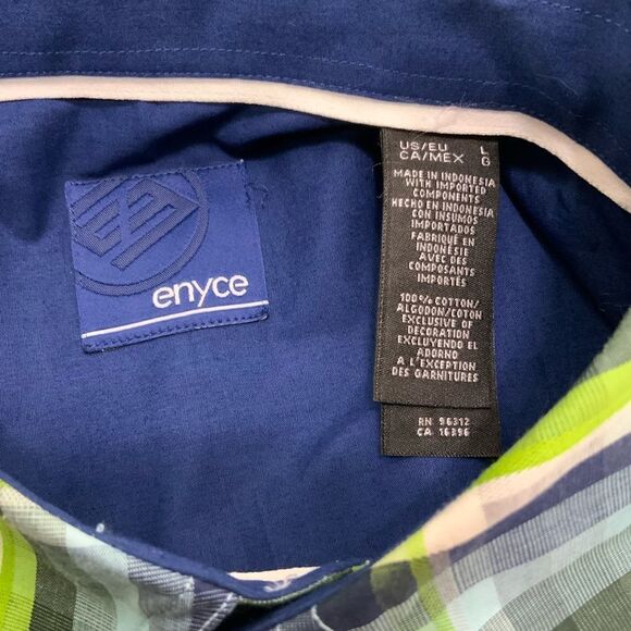 ENYCE shirt sleeve button down plaid shirt - Picture 3 of 3